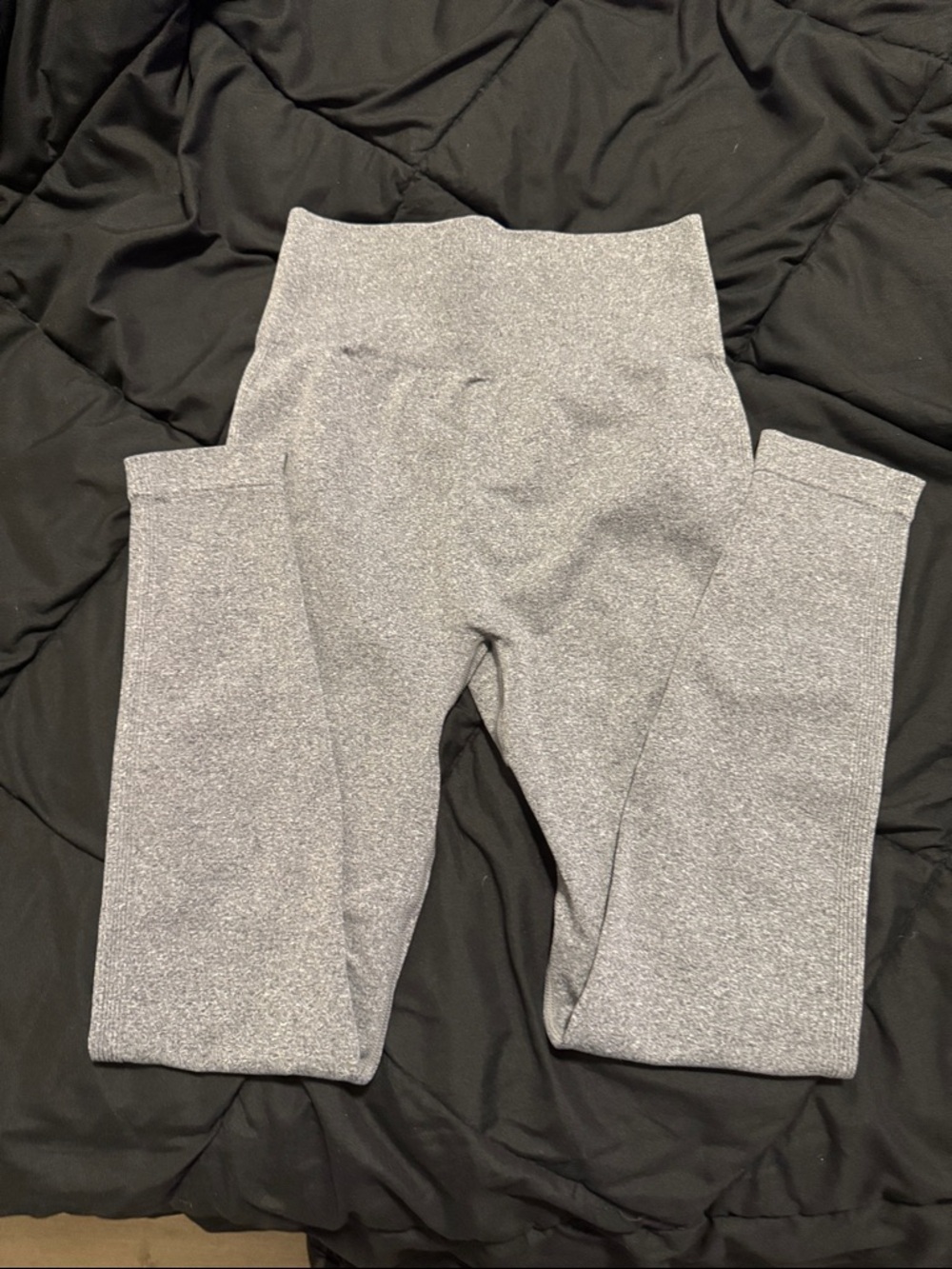OQQ High-Rise Heather Gray Women's Active Leggings